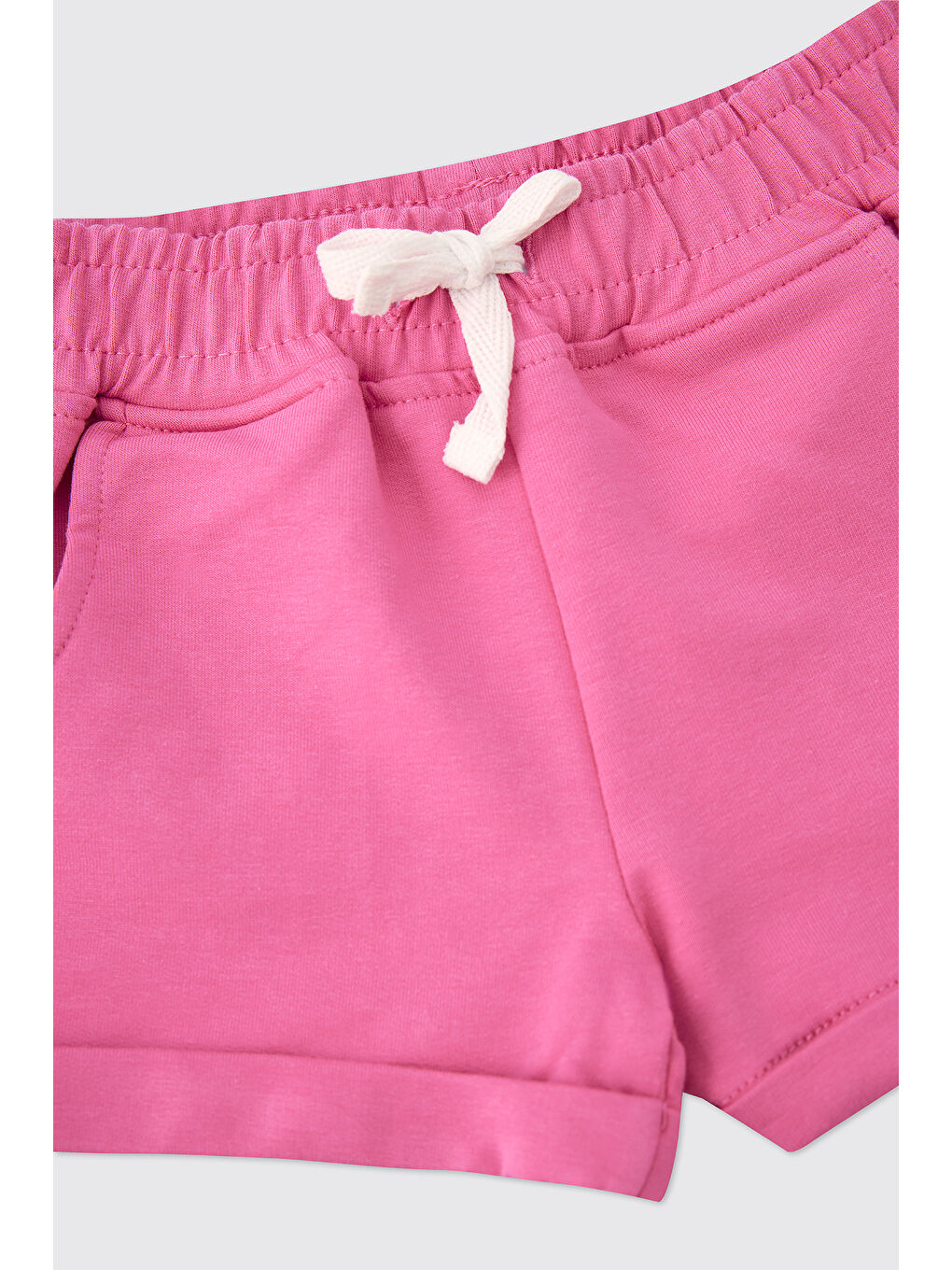 Kız Bebek Pembe Örme Şort-2