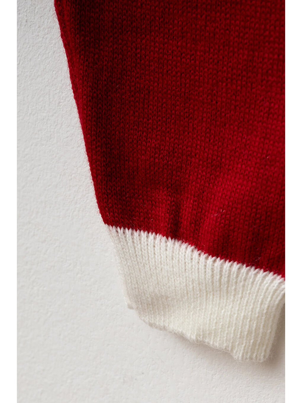 Kırmızı Çizgili Hırkalı Triko Takım 4037-2