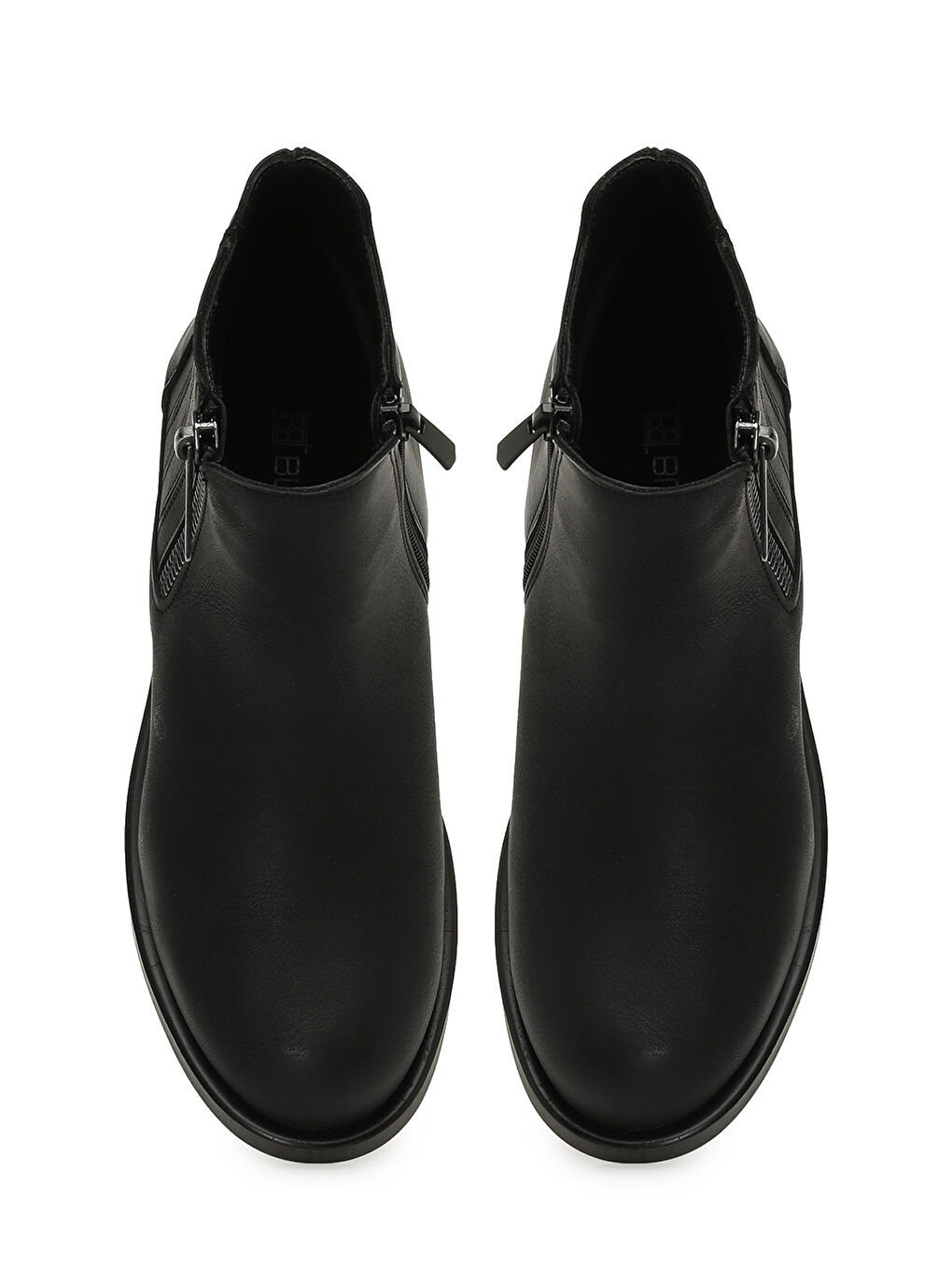 24K-855 5PR Siyah Kadın Düz Bot-3