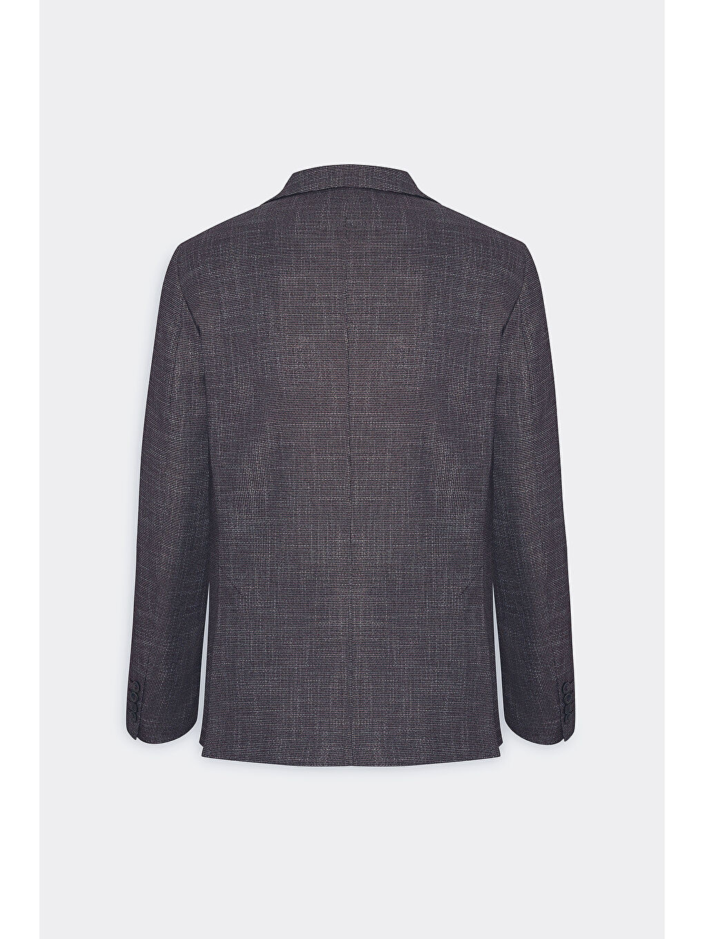 Erkek Siyah-Bordo Slim Fit Dar Kesim Mono Yaka Desenli Blazer Ceket-1