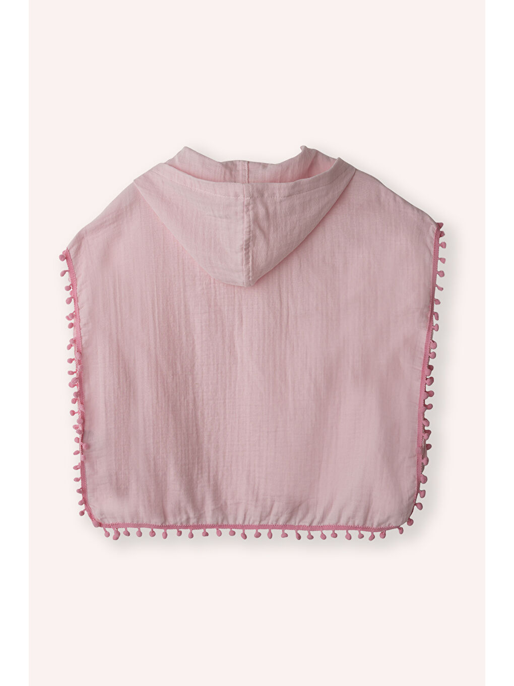 Kız Çocuk Müslin Pembe Plaj Havlusu-2