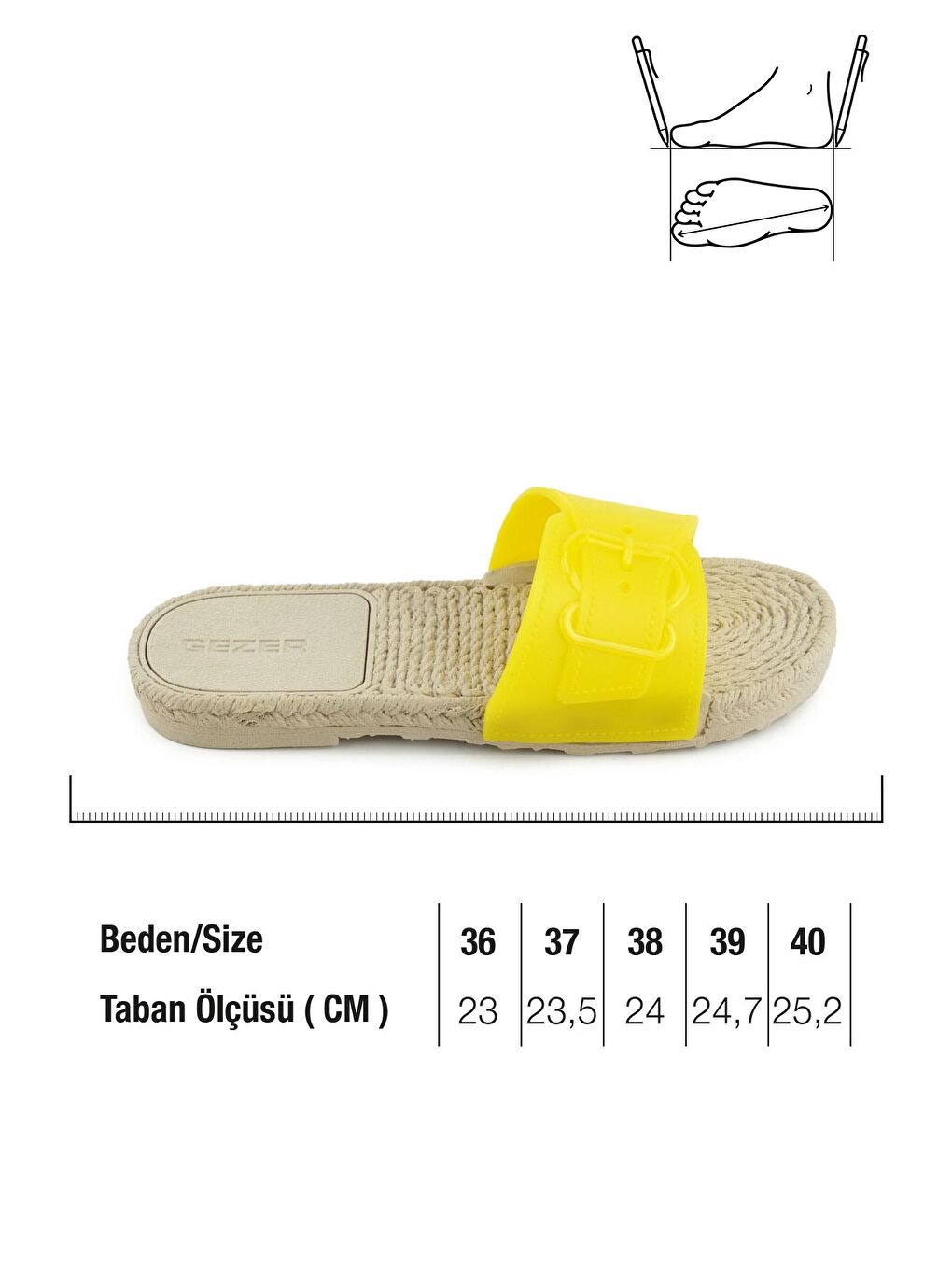 Sarı Kadın Yazlık Airblow Islak Zemine Uygun Ev Bahçe Günlük Terlik-1