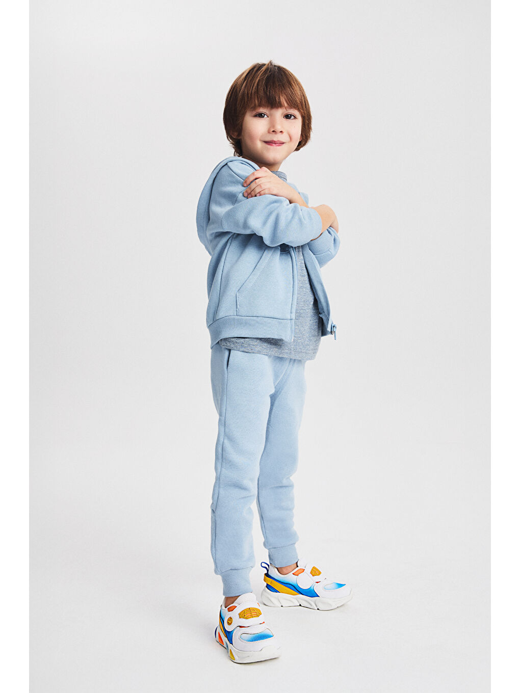 Hellen Işıklı Erkek Bebek Beyaz/Orange Spor Ayakkabı-1