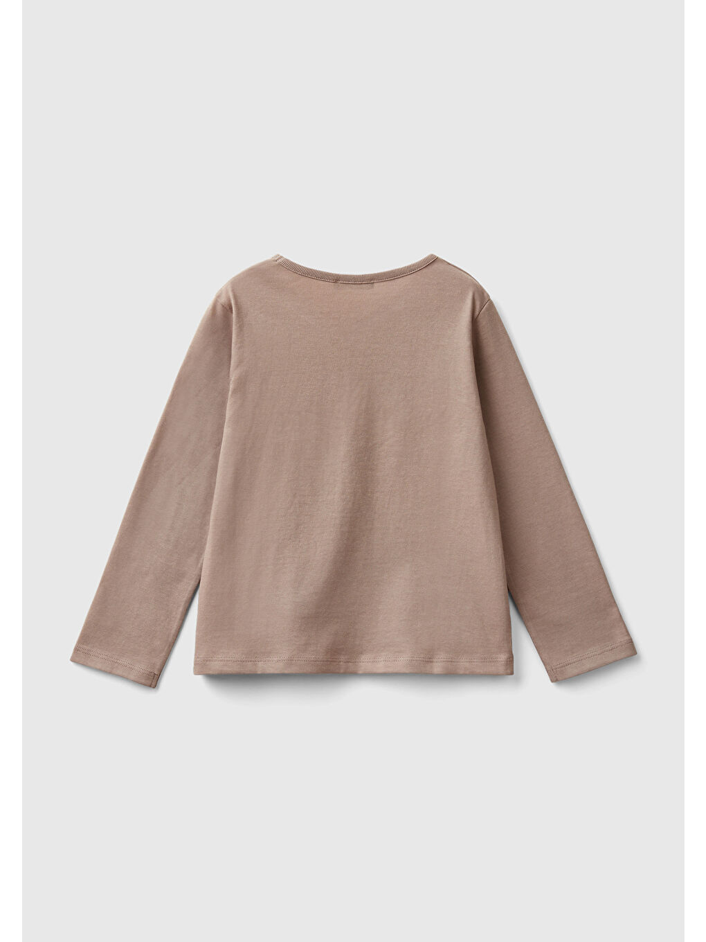 United Colors Of Benetton Vizon Kız Çocuk Vizon Önü Baskılı Sweatshirt - 1