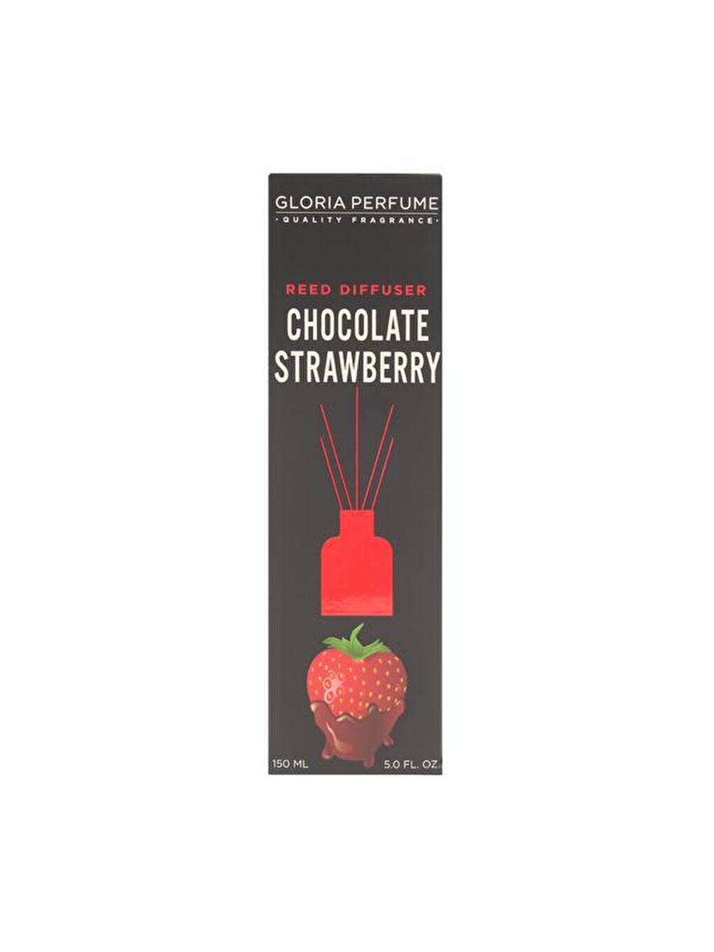 Renksiz Chocolate Strawberry Bambu Çubuklu Oda Kokusu - Şeffaf - 150 ml