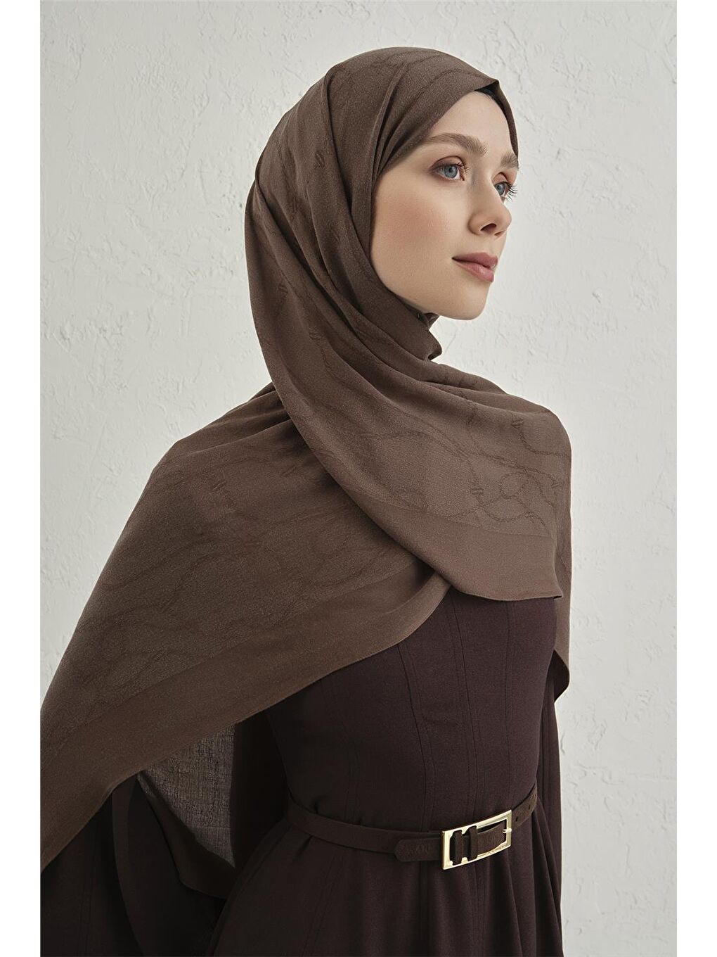 Kahverengi Cool Şal 2 16-2