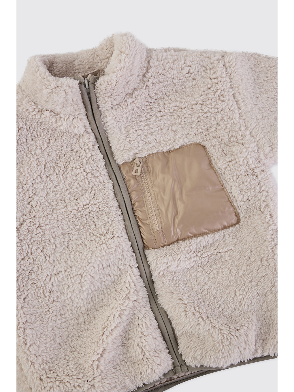 Bej Erkek Bebek Pelüş Taş Ceket-2