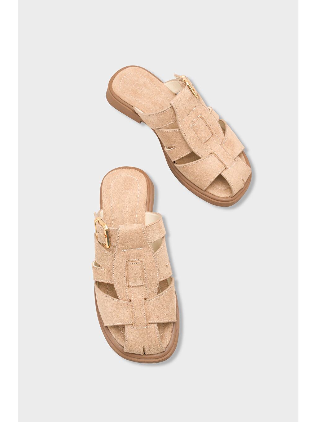 Bej Alanna Gladyatör Kadın Terlik-5