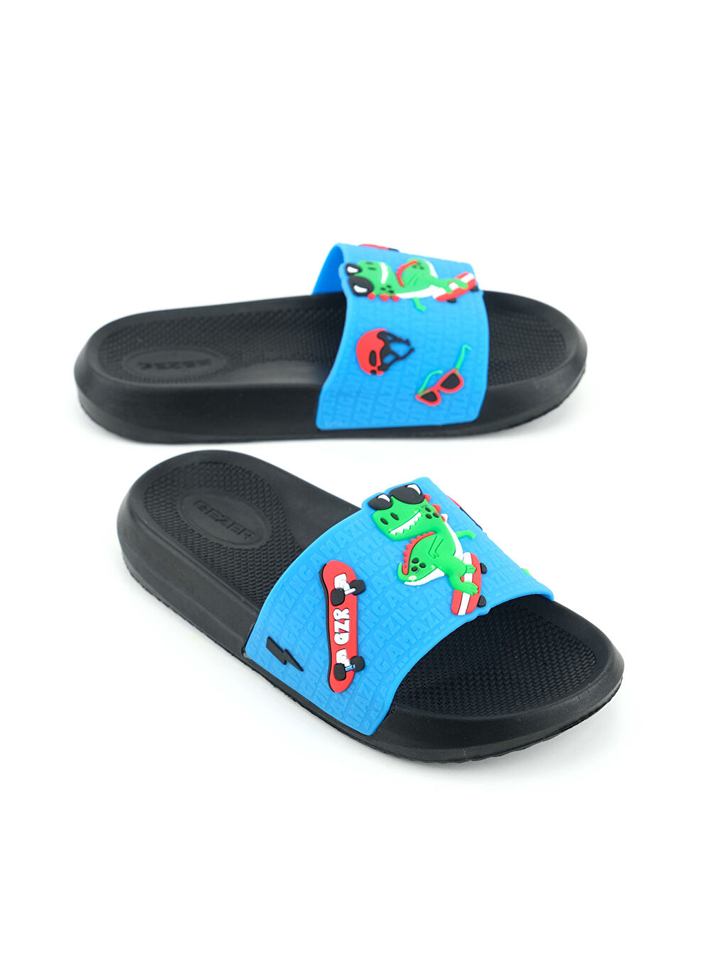 Mavi Erkek Çocuk Yazlık PU Ev Banyo Bahçe Plaj Havuz Günlük Terlik