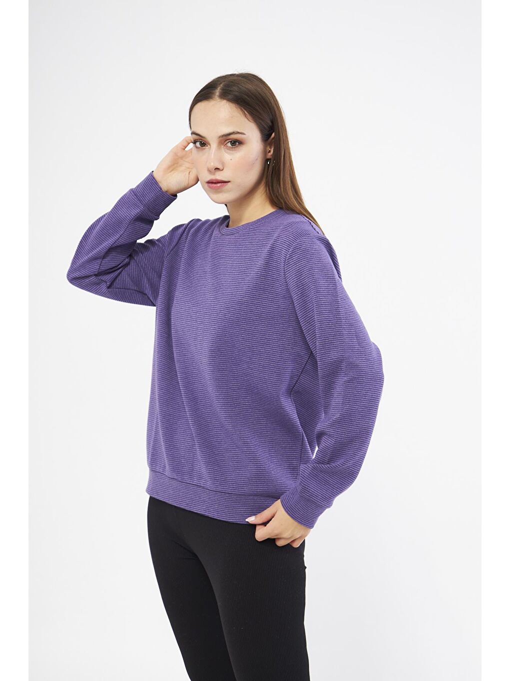 Chandraswear Mor Kadın Sweatshirt - 2