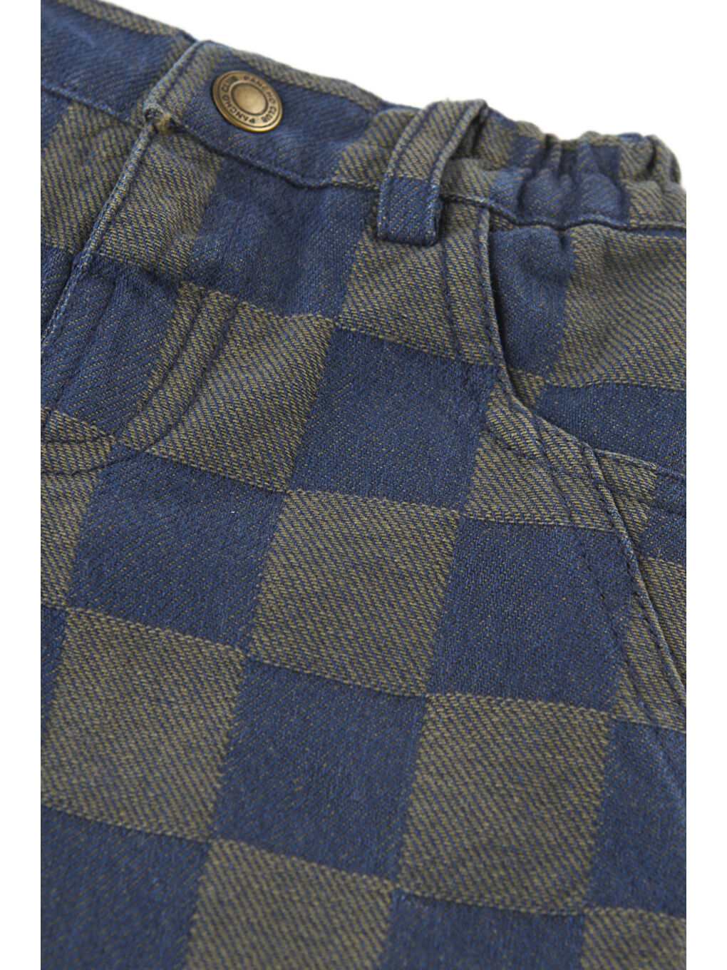 Panço Lacivert Erkek Çocuk Kareli Denim Pantolon - 5