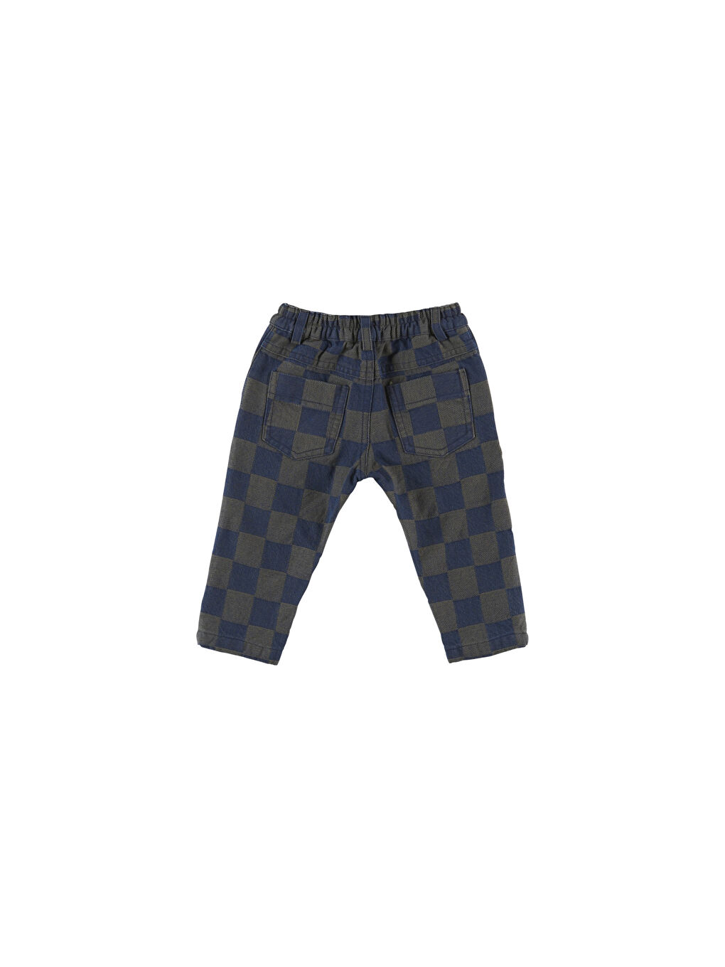 Panço Lacivert Erkek Çocuk Kareli Denim Pantolon - 6