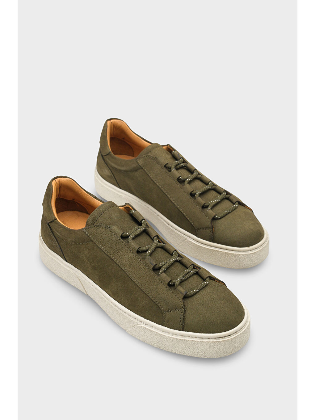 Efram Hakiki Deri Nubuk Gizli Bağcıklı Erkek Günlük Spor Ayakkabı Sneaker-1