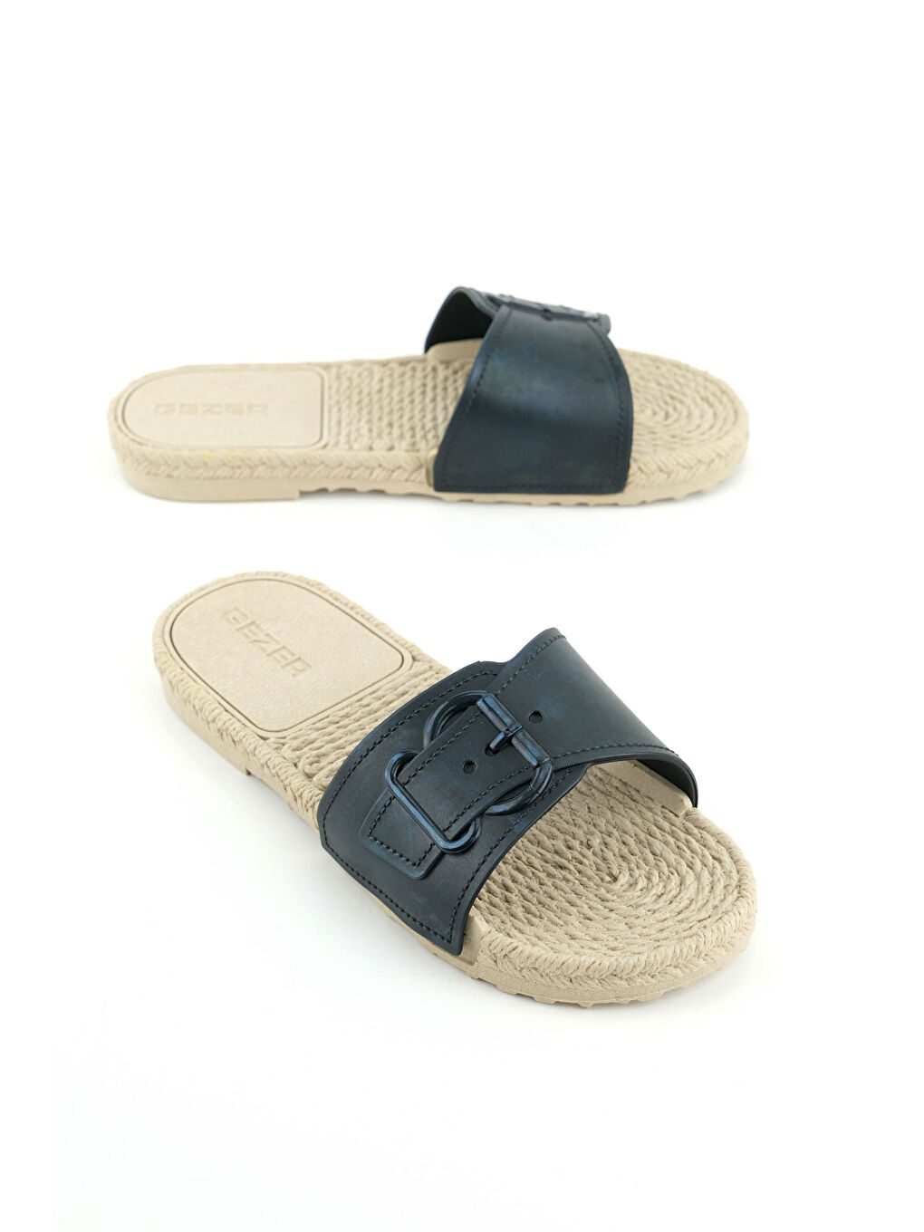 Siyah Kadın Yazlık Airblow Islak Zemine Uygun Ev Bahçe Günlük Terlik