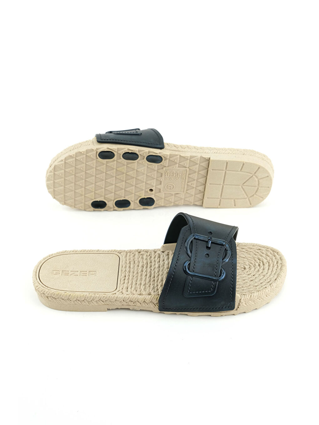 Siyah Kadın Yazlık Airblow Islak Zemine Uygun Ev Bahçe Günlük Terlik-4