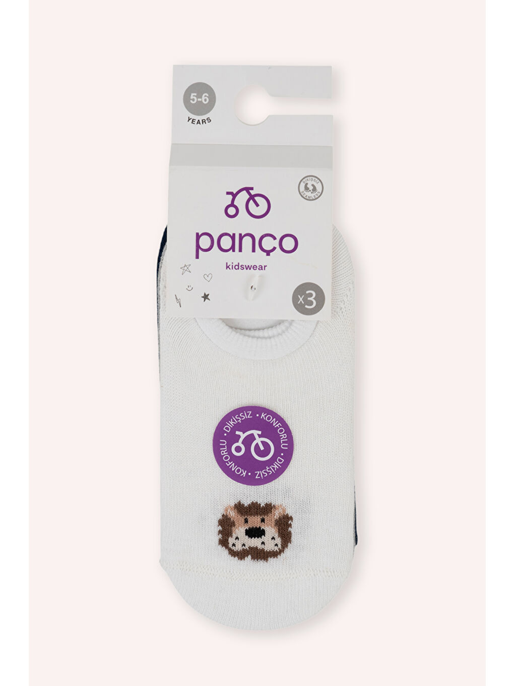 Karışık Erkek Çocuk Figürlü Babet Çorap-1