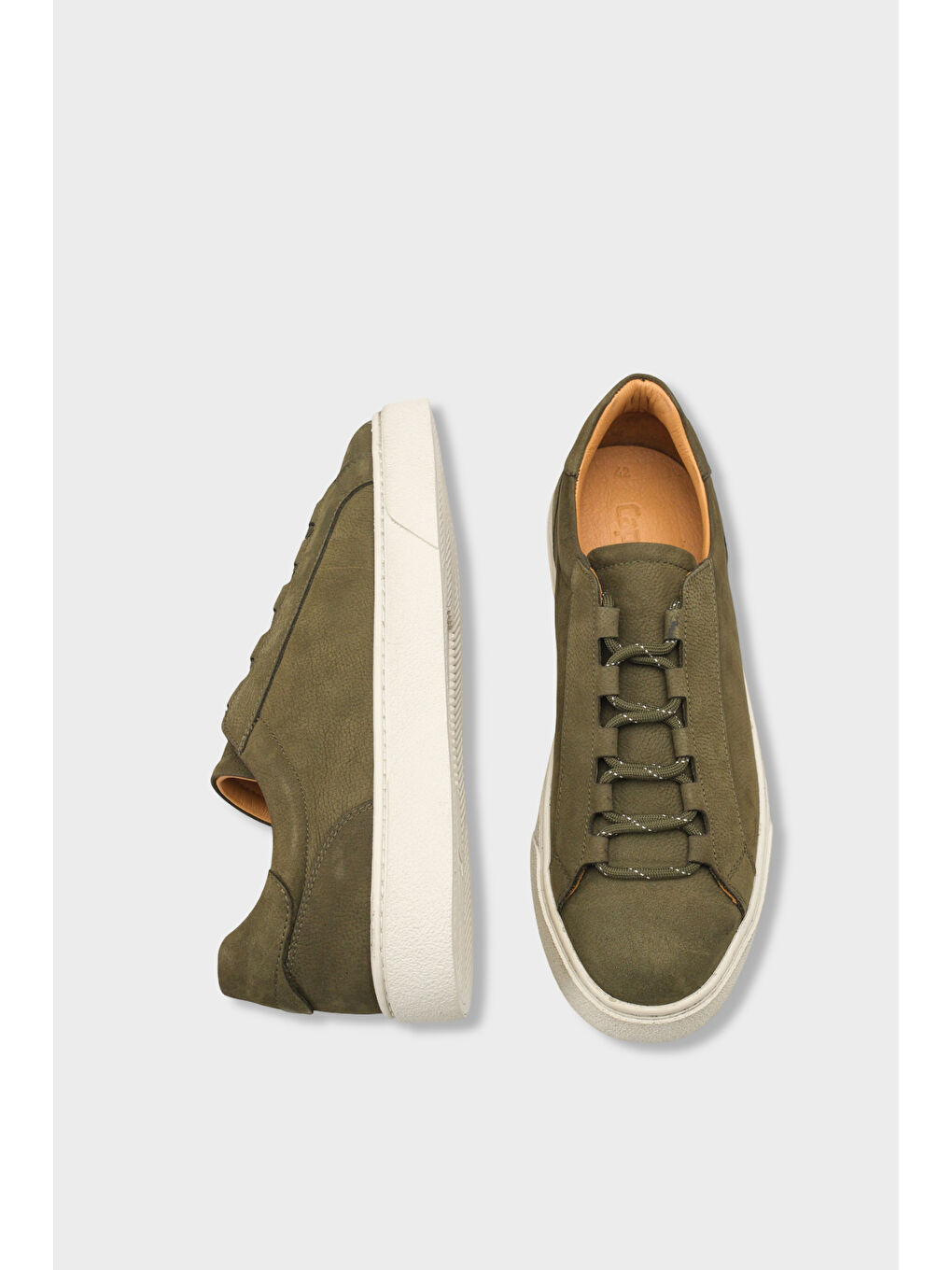 Efram Hakiki Deri Nubuk Gizli Bağcıklı Erkek Günlük Spor Ayakkabı Sneaker-5