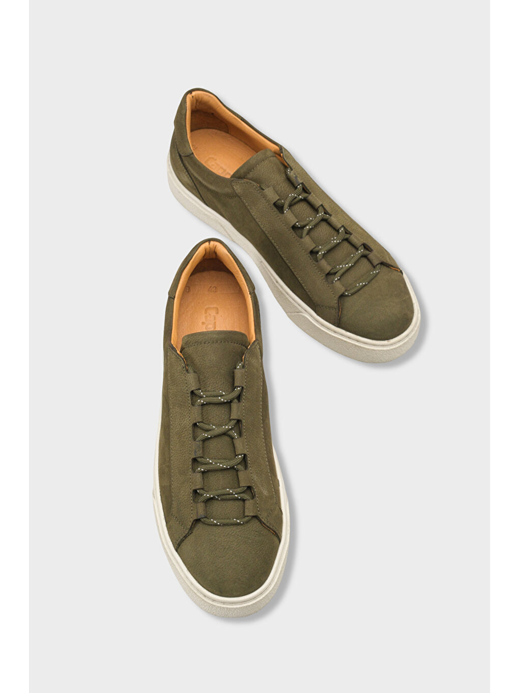 Efram Hakiki Deri Nubuk Gizli Bağcıklı Erkek Günlük Spor Ayakkabı Sneaker-6