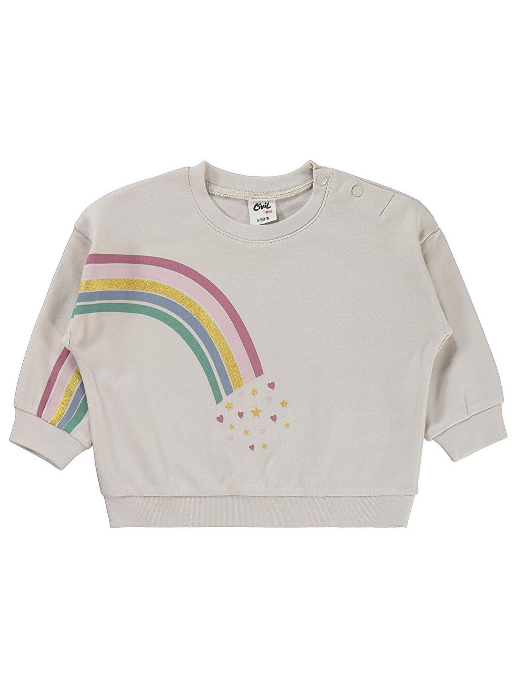 Baby Baskılı 6-18 Ay Takım - Bej 6-9 Ay-1