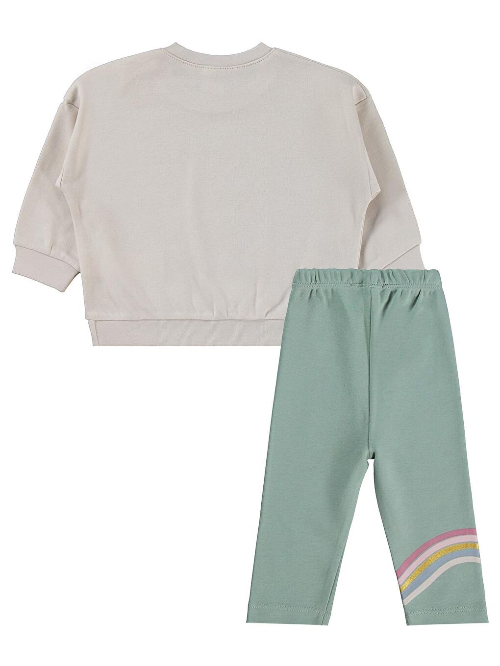 Baby Baskılı 6-18 Ay Takım - Bej 6-9 Ay-2