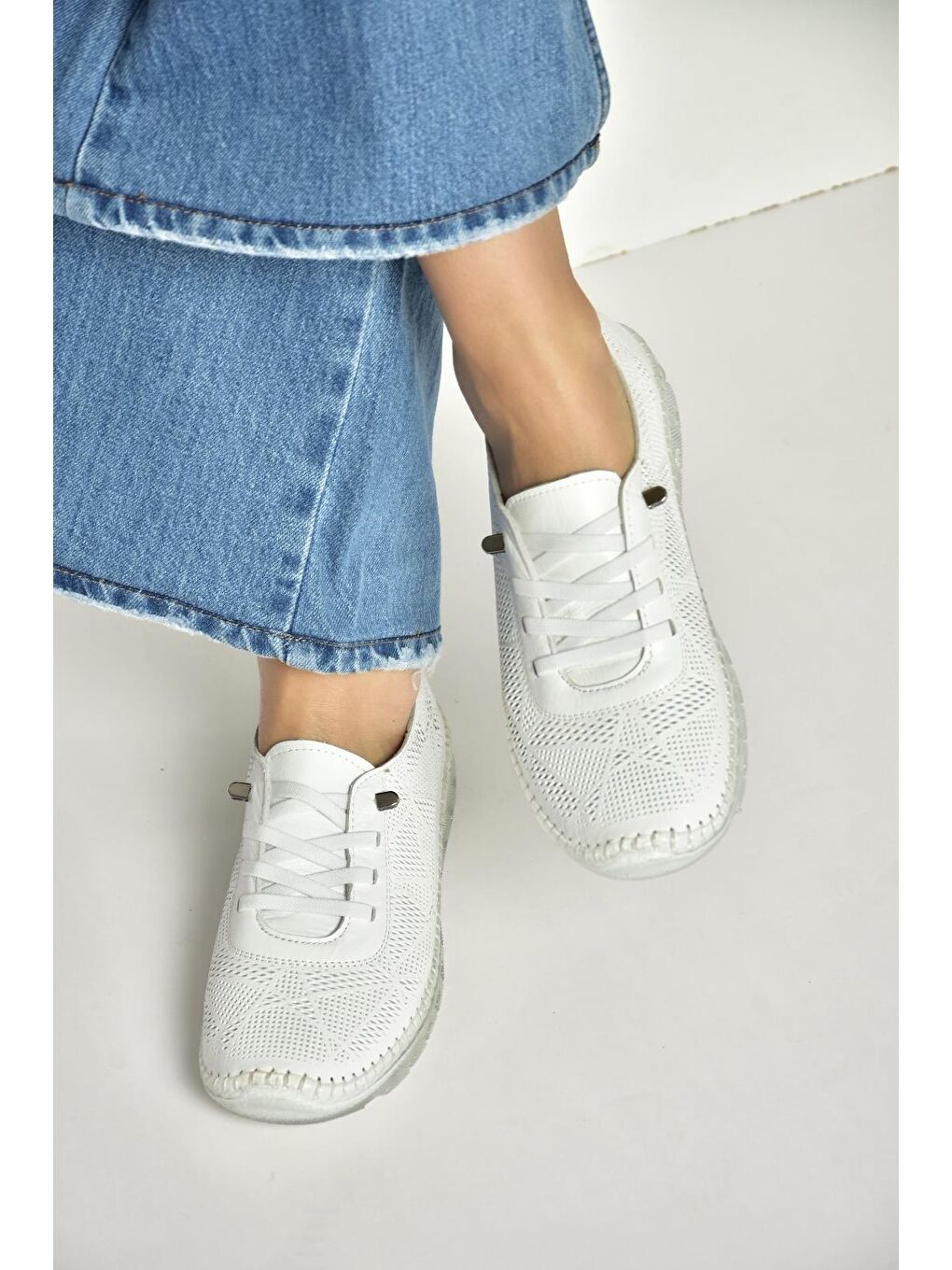 Beyaz Kadın Ayakkabı Y555024103-2