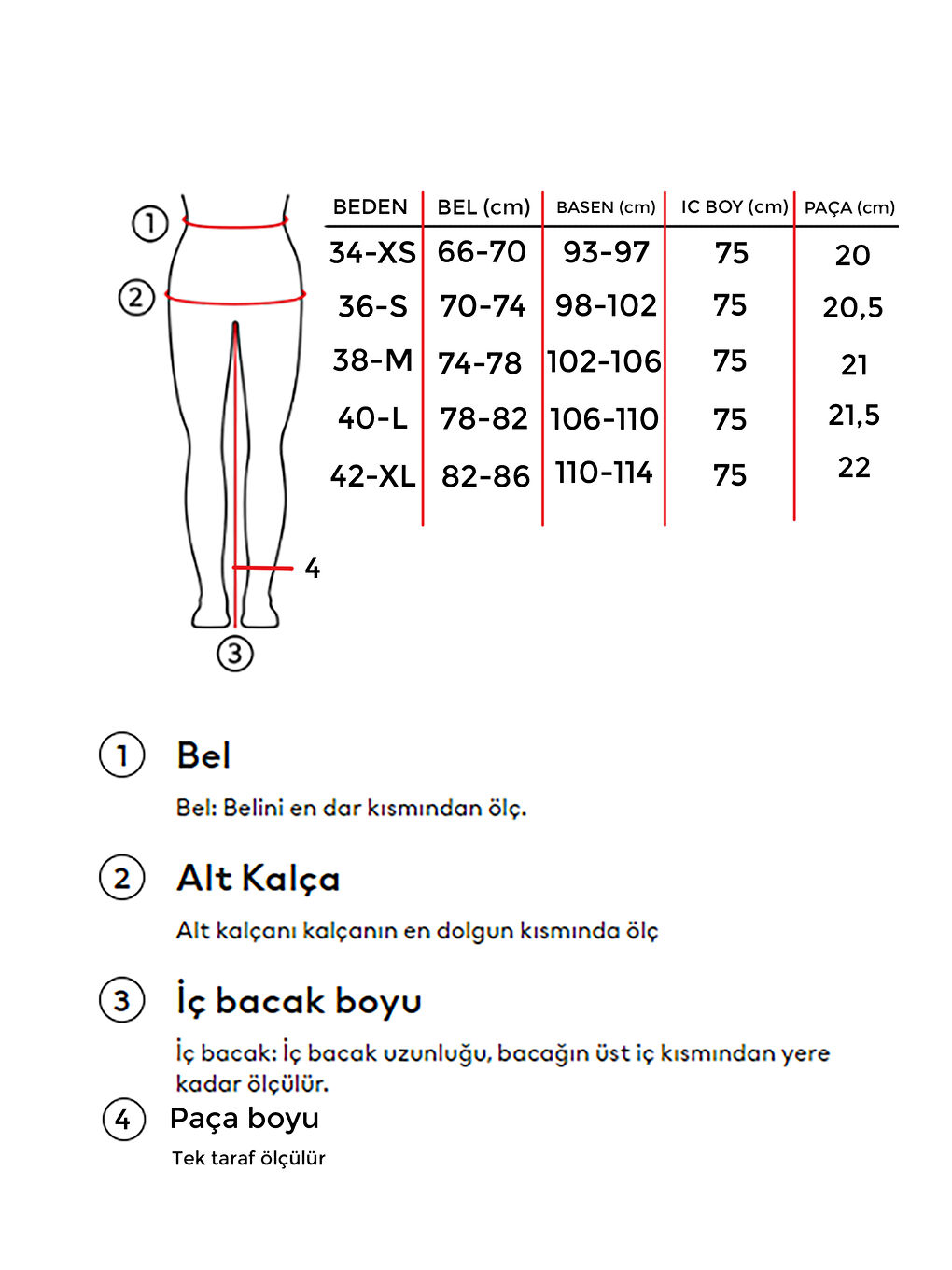 Kadın Mavi Renk 2S54 Taılored Fit Kemerli %100 Pamuk Denim-3