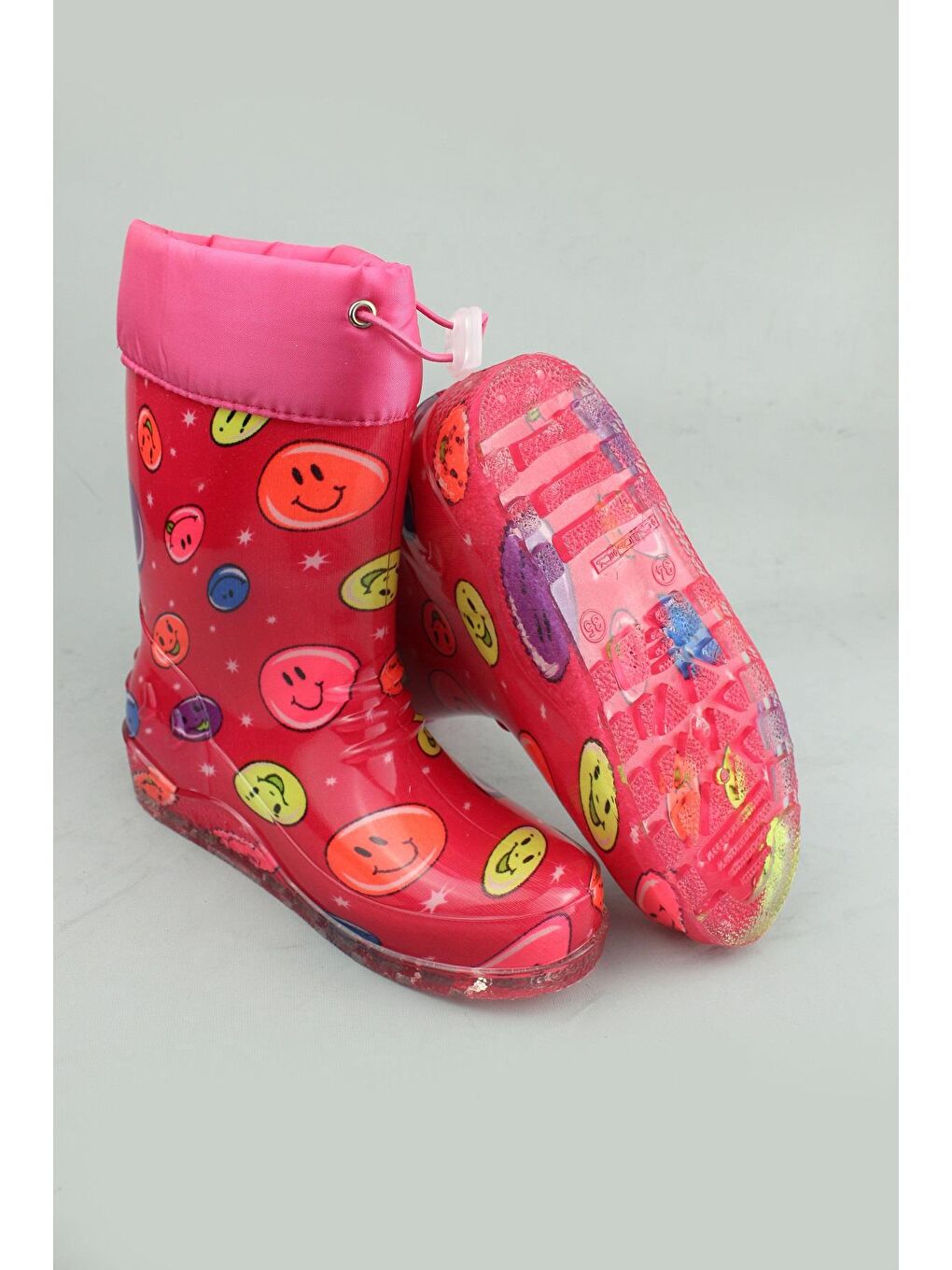 Fuşya 1855 Kürklü Soğuk Gerçirmez Su Geçirmez Kışlık Yağmur Çizmesi Botu-4