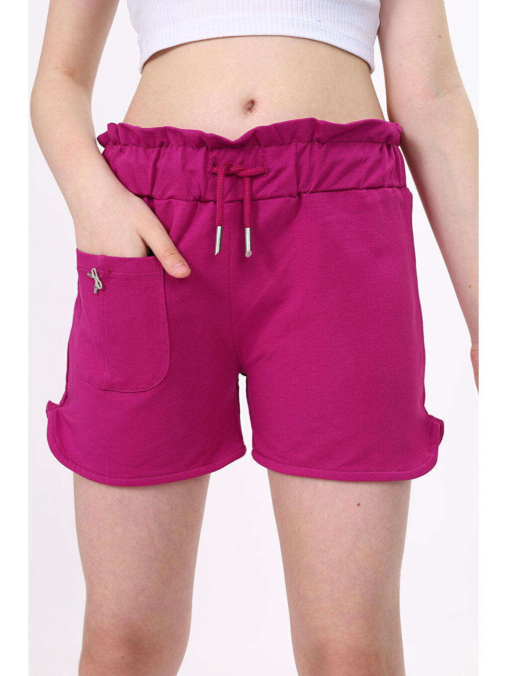 Mürdüm Kız Çocuk Şort