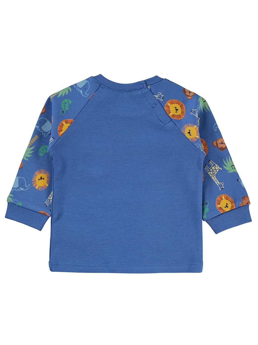 Baby Erkek Bebek Sweatshirt 6-18 Ay Açık Lacivert-1