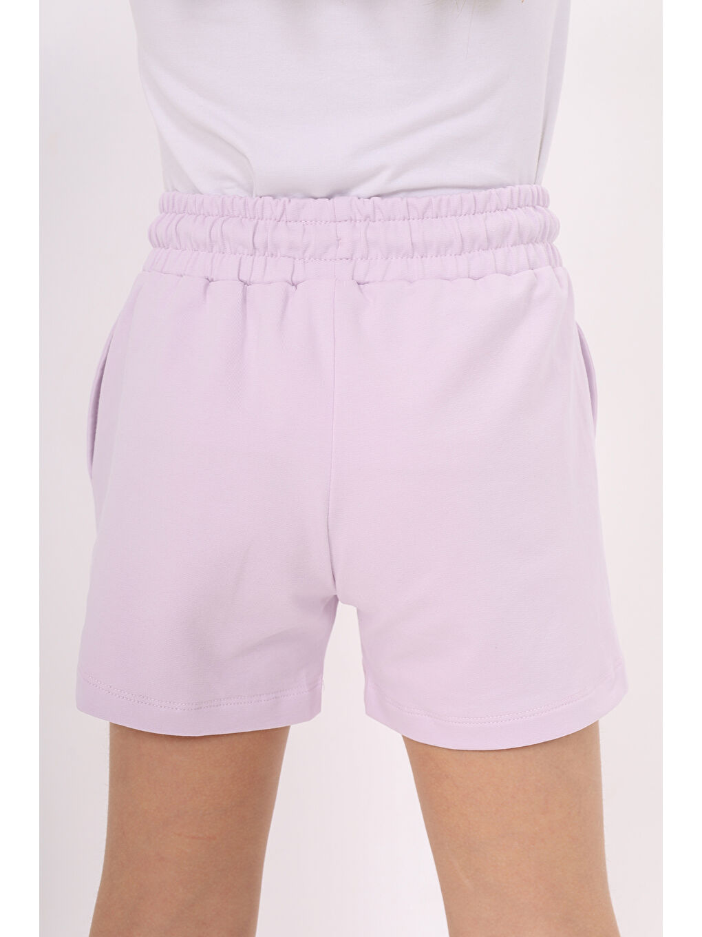 Lila Kız Çocuk Şort-3