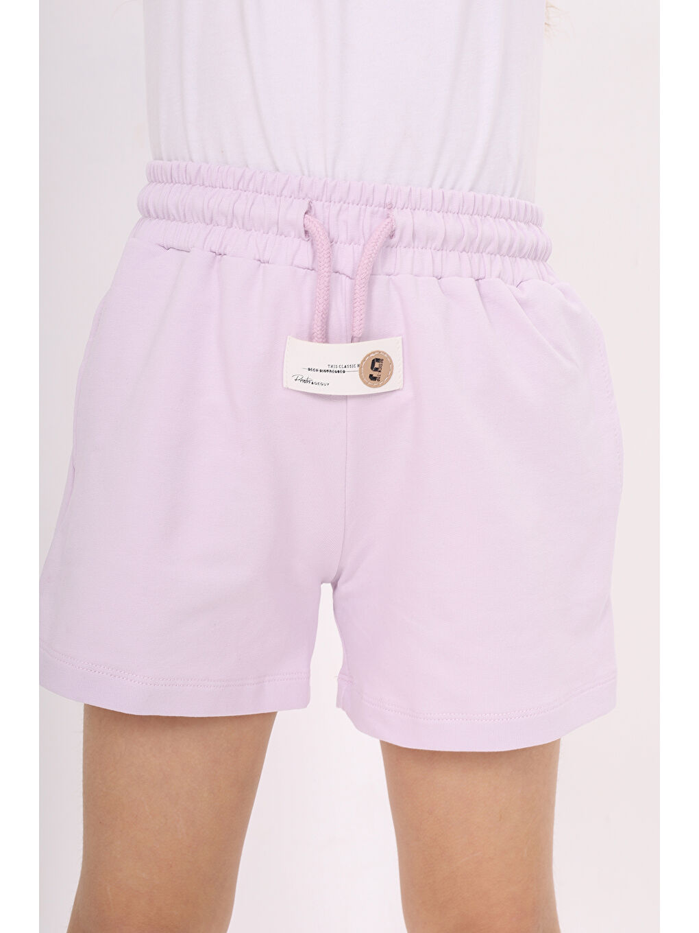 Lila Kız Çocuk Şort-4