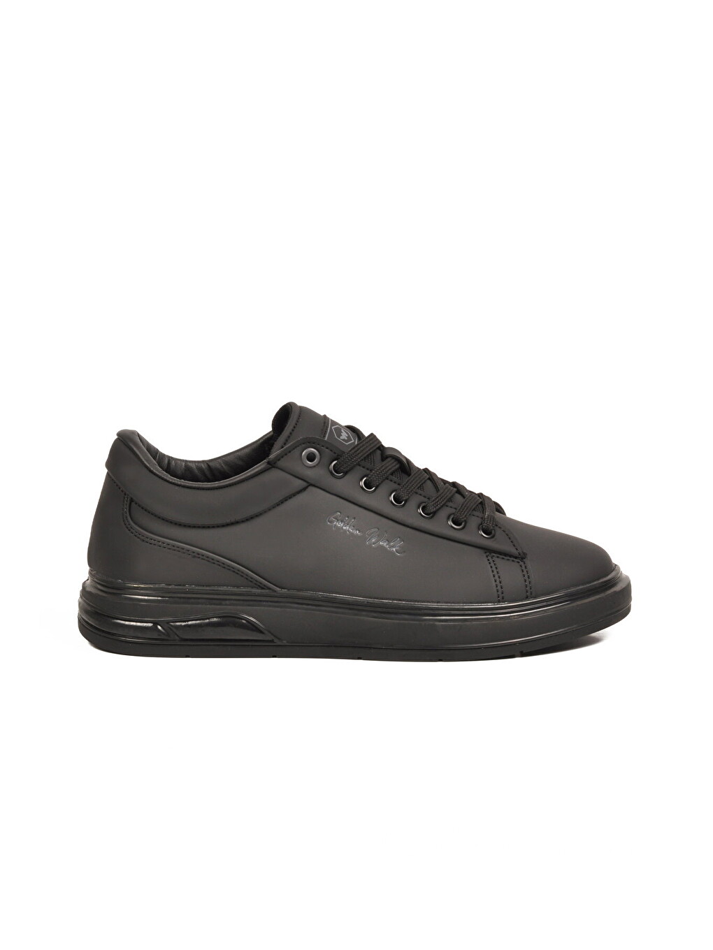 Erkek Siyah Bağcıklı Kalın Taban Erkek Casual Ayakkabı Sneaker 8078 Dashor M