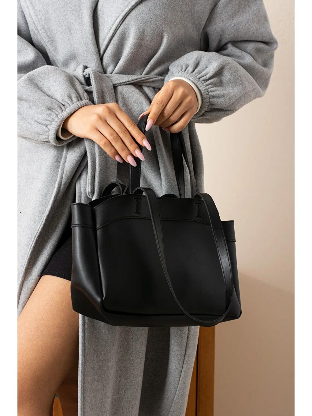 Siyah Teyora Kadın Omuz Çantası BP-4841O-1