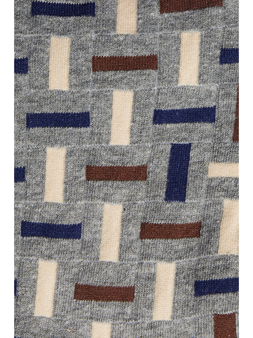 Erkek Gri Desenli Soket Çorap-1