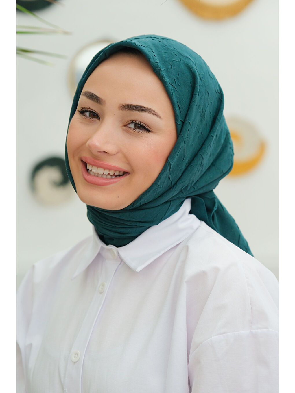 Bambu Kraş Eşarp Zümrüt Yeşil