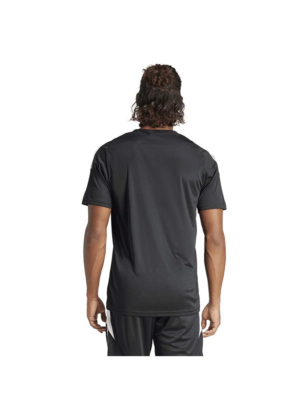 Tiro 24 Jersey Erkek Siyah V Yaka Spor Tişört-1