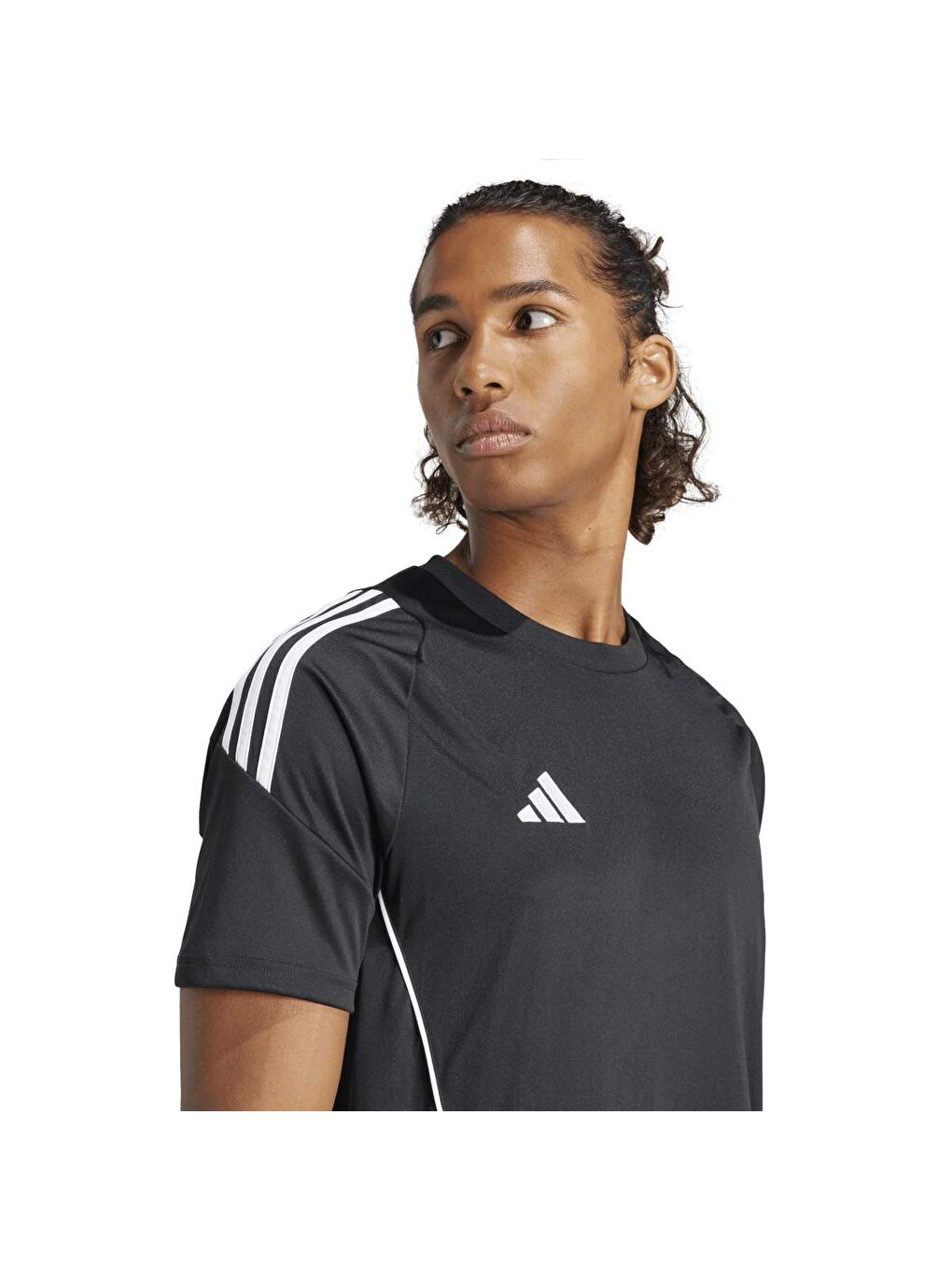 Tiro 24 Jersey Erkek Siyah V Yaka Spor Tişört-2