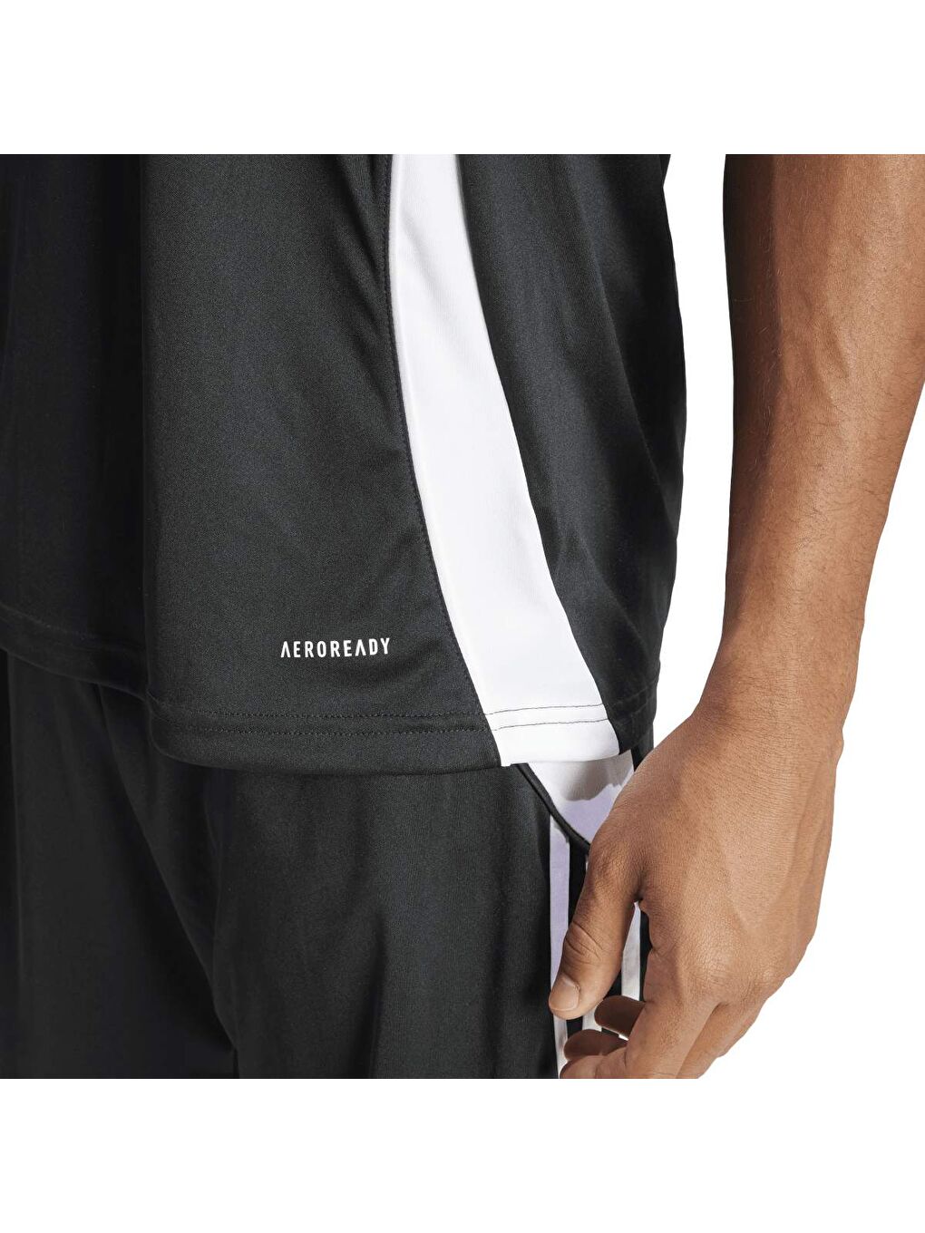 Tiro 24 Jersey Erkek Siyah V Yaka Spor Tişört-3