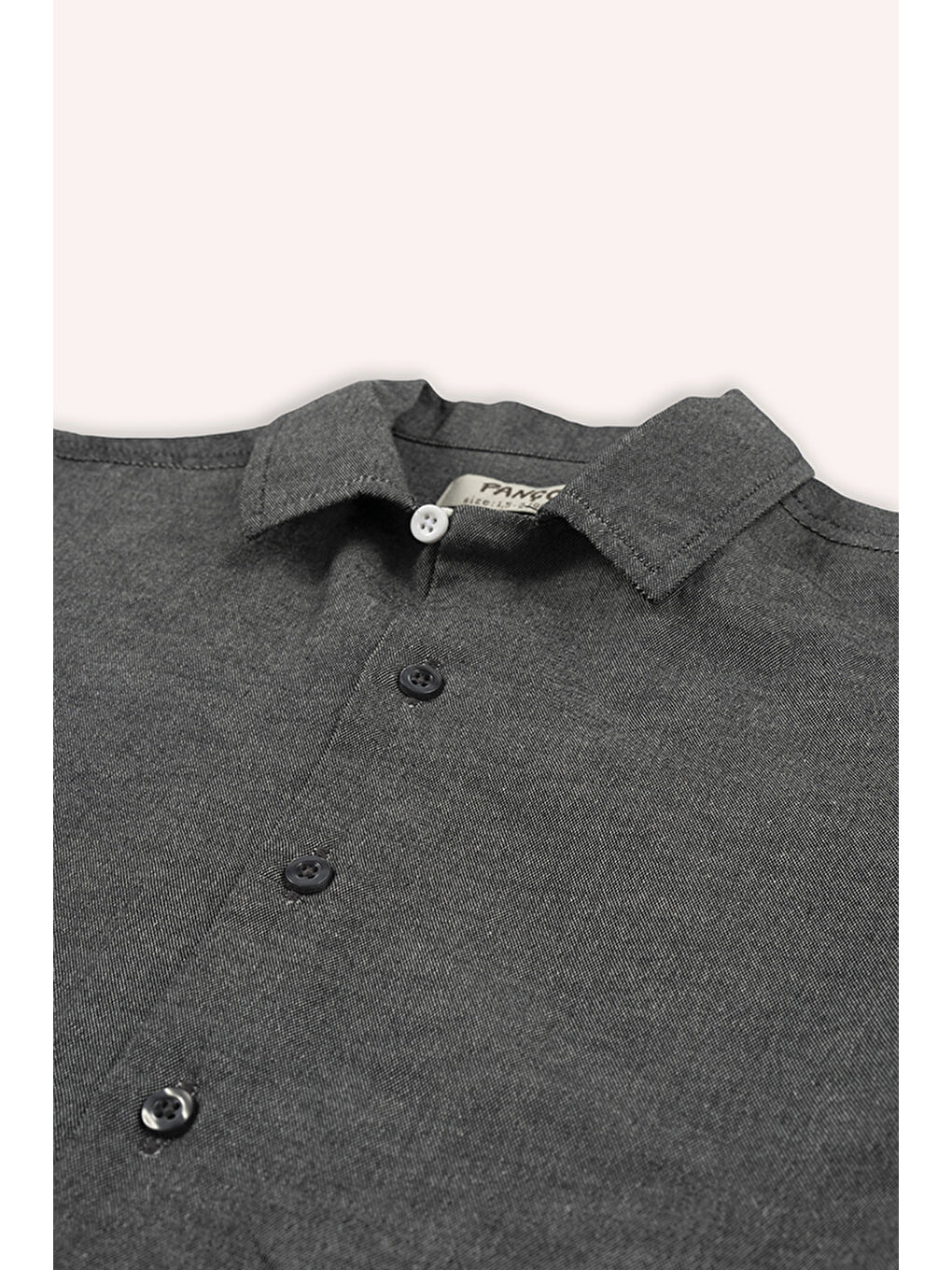 Antrasit Erkek Çocuk Oxford Gömlek-1