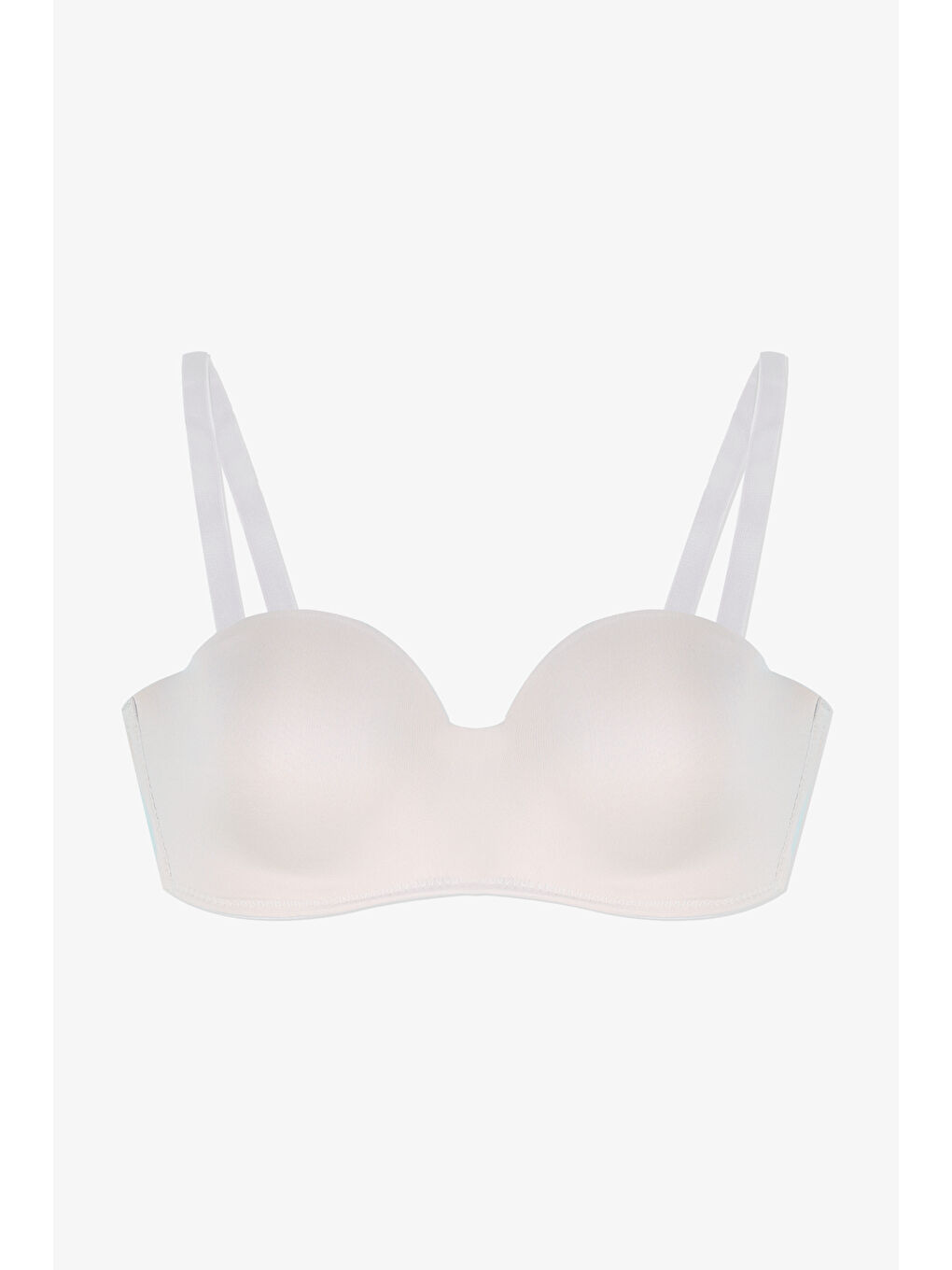 Ekru Kadın Mikro Straplez Sütyen
