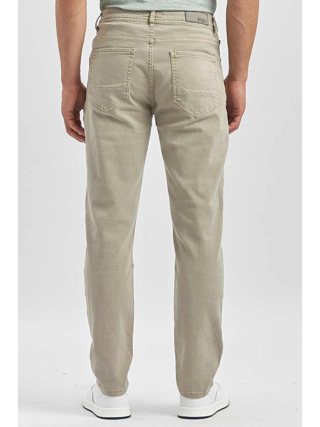 Koyu Bej Pamuklu 5 Cep Casual Slim Fit 5 Cep Pantolon 1003240319-4