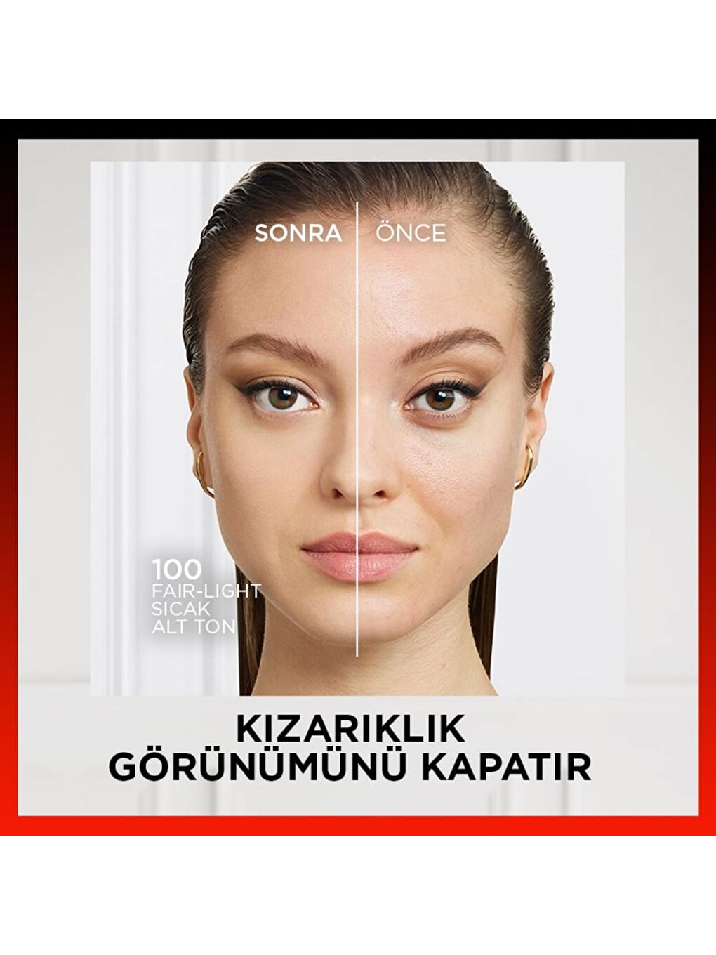 L Oréal Paris Skin Ink Boyu Kapatıcı Fondöten   Sıcak Alt Ton 100-6