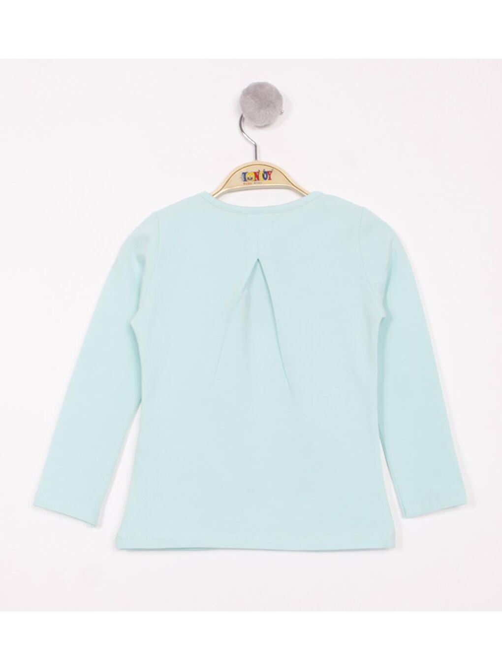 Yeşil Kız Çocuk Surprise Kalp Nakışlı Tişört-1