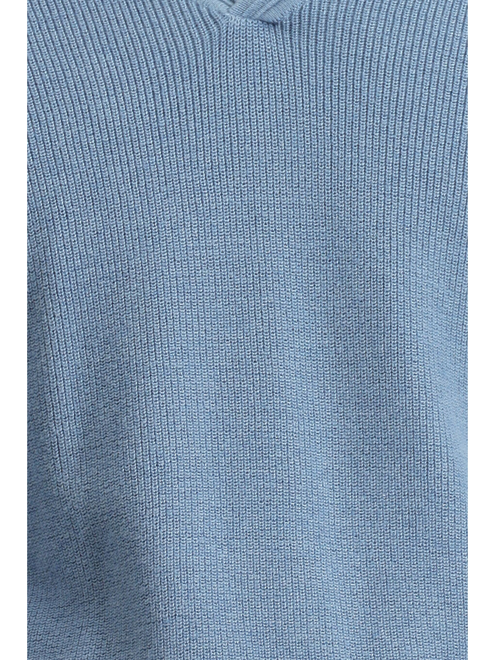 Mavi Polo Yaka Regular Fit Triko Büyük Beden Kazak-4