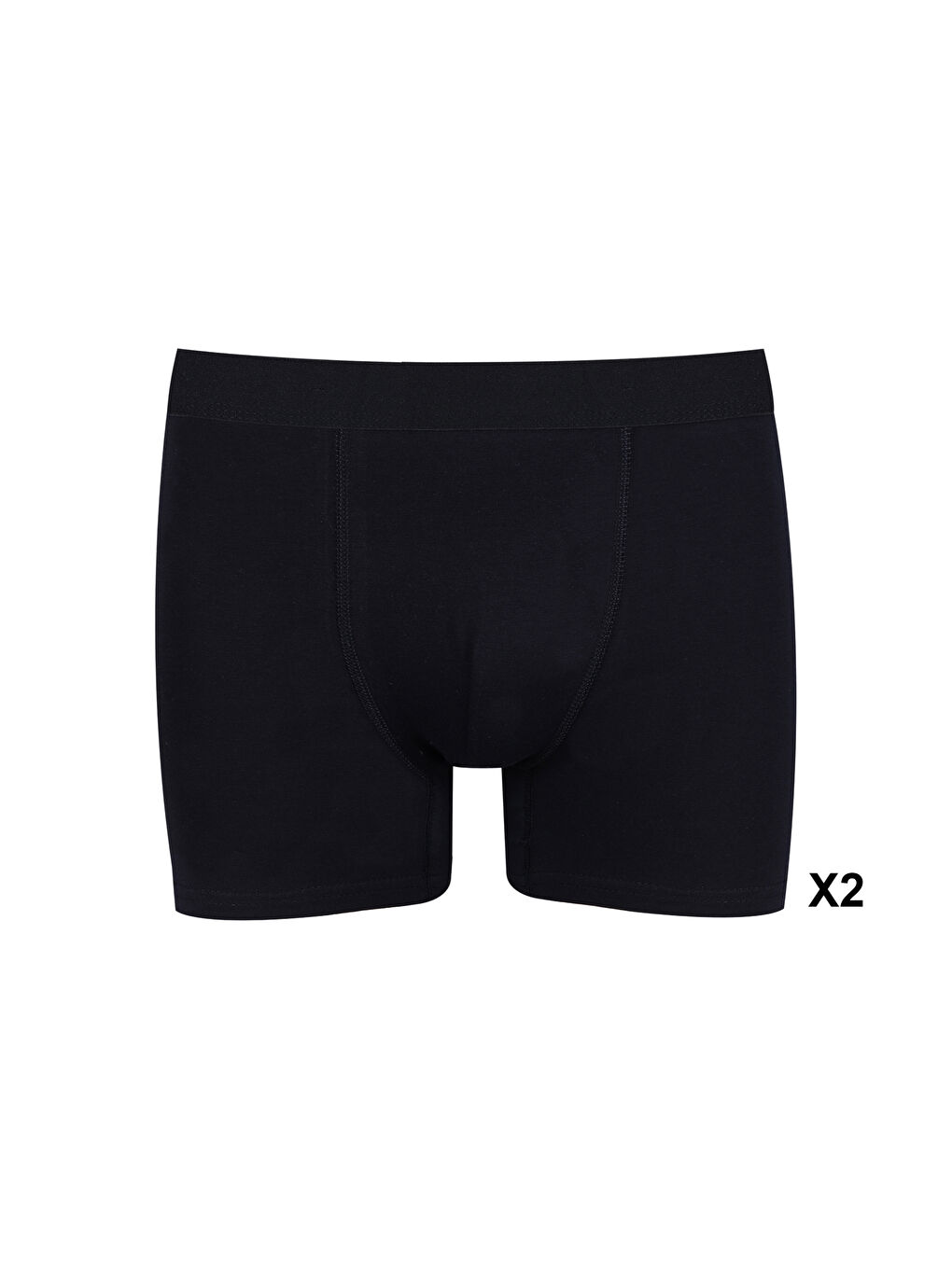 Siyah Erkek 6'lı Pamuklu Elastanlı Boxer-2