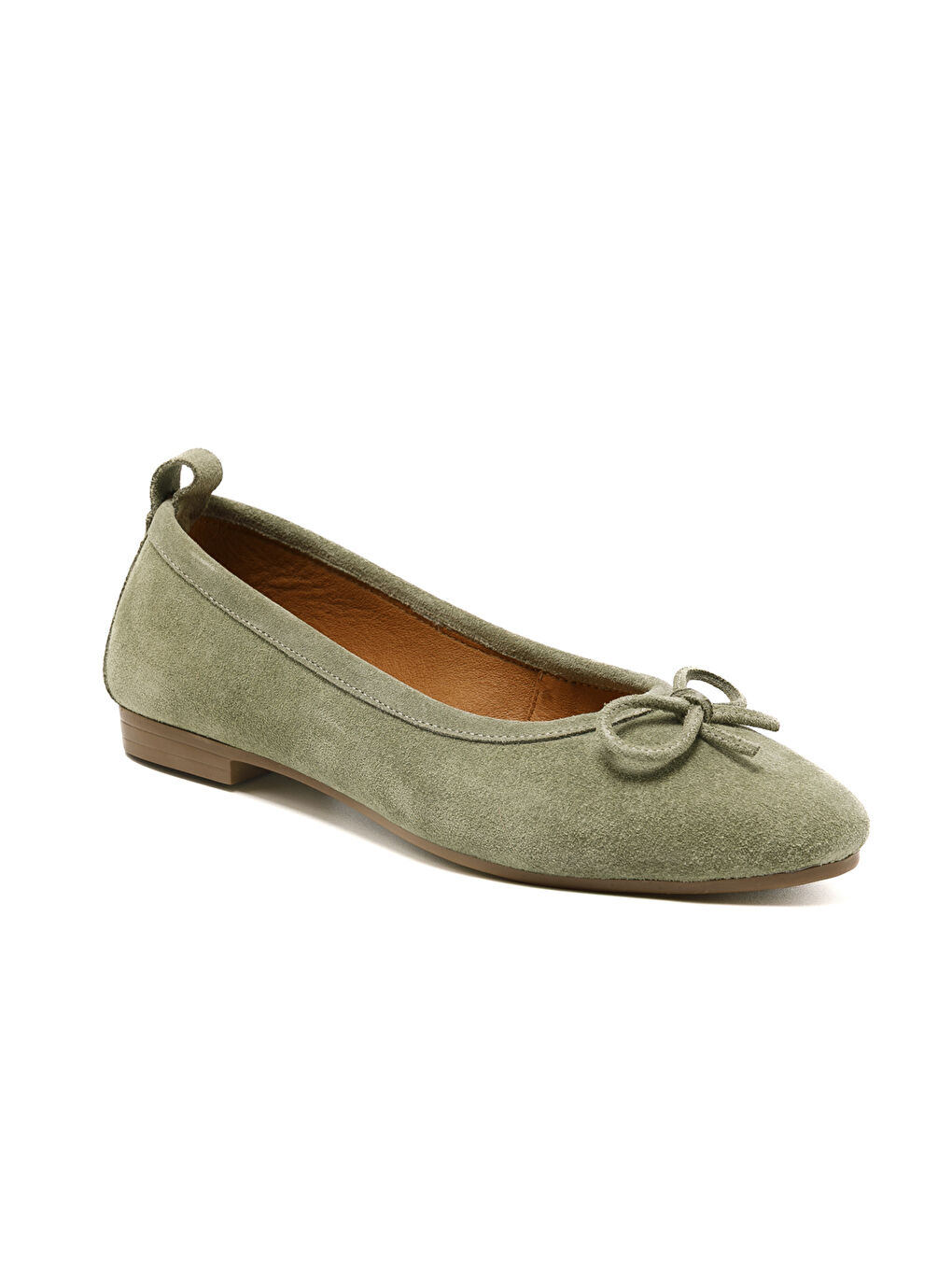 Yeşil Kadın Babet MAR-25Y-150-201 Avakado Süet