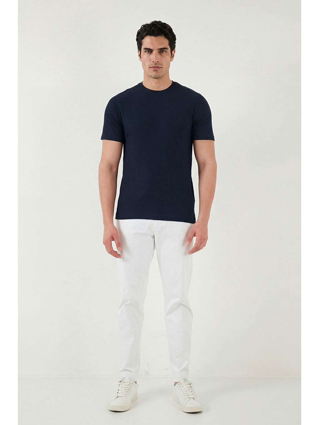 İndigo Pamuklu Regular Fit Bisiklet Yaka T Shirt 5904068-2