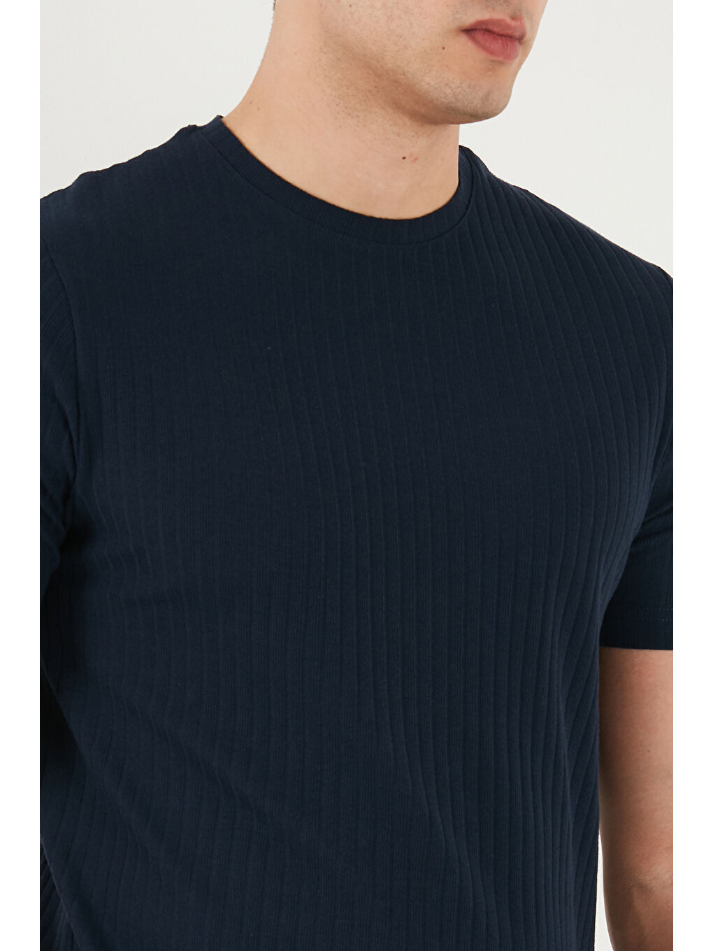 İndigo Pamuklu Regular Fit Bisiklet Yaka T Shirt 5904068-5