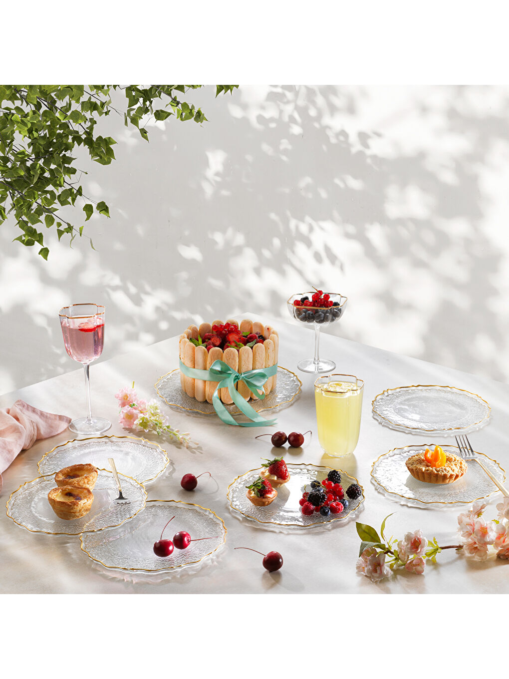 Renksiz Gossip Pasta Seti-7 Parça