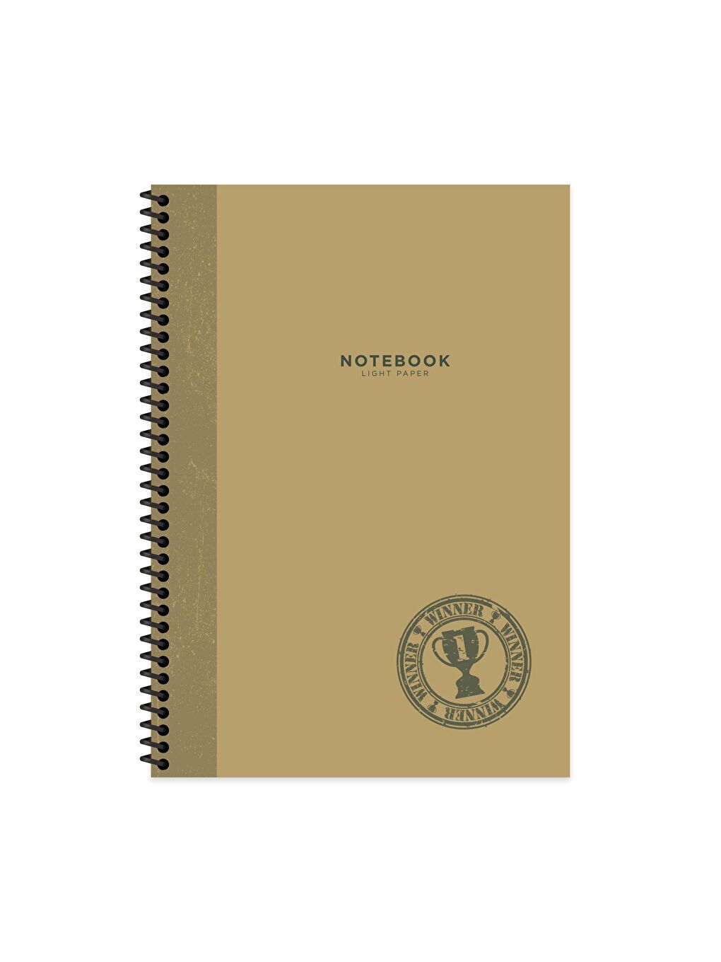 Keskin Color A4 Düz Defter Stamp - Kahverengi